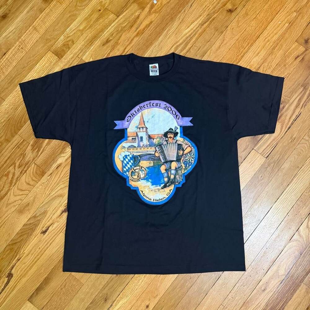 Fruit of the Loom Oktoberfest 2006 Alpine Helen GA Graphic T-Shirt XL